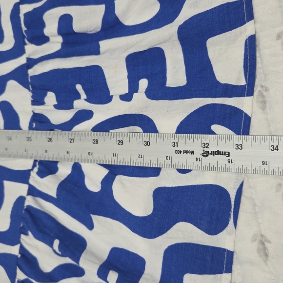 THML adorable Dress In Great Condition. Blue/white Geometric Type Pattern. ๐ - Picture 9 of 12